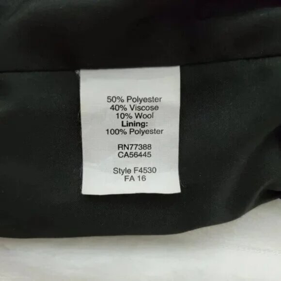 J.Crew Factory Tweed Herringbone Wool Blend Academia Sidewalk Skirt Size 00 - Picture 10 of 12